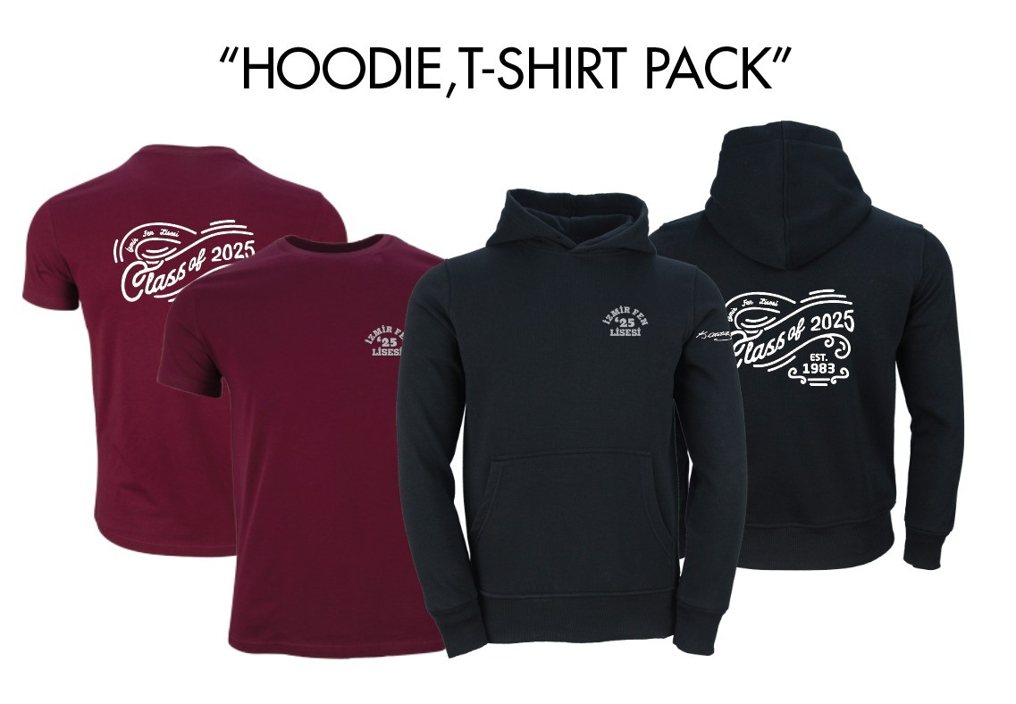 İzmir Fen Lisesi Hoodie & T-shirt Pack Class of 2025