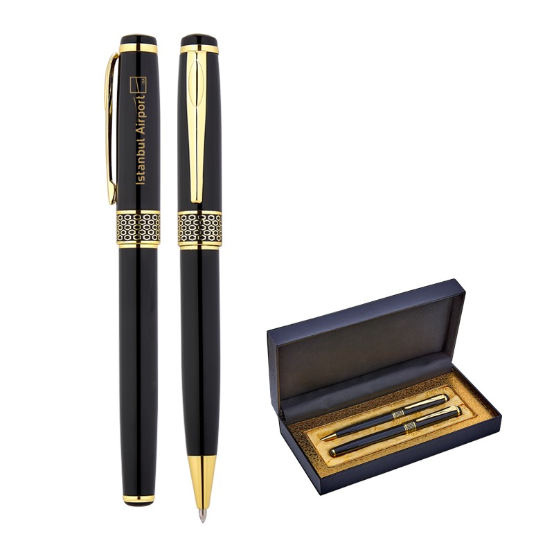 KP02123-0183 Metal Roller & Tükenmez Kalem Seti