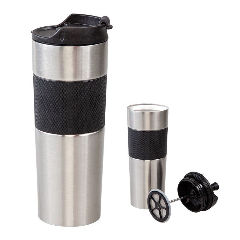 KP02125-0843 French Press Çelik Termos / 450 Ml